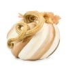 MACKENZIE-CHILDS Twisted-Stem Pumpkin, Resin Halloween Home Decor, Blue-and-White Royal Swirl(Mocha Swirl)
