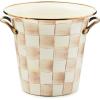 MACKENZIE-CHILDS Wine Cooler, Champagne and Wine Bucket, Ice Bucket, Brown-and-White Mocha Check(Mocha Check)