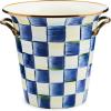 MACKENZIE-CHILDS Wine Cooler, Champagne and Wine Bucket, Ice Bucket, Brown-and-White Mocha Check(Royal Check)