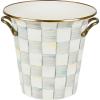 MACKENZIE-CHILDS Wine Cooler, Champagne and Wine Bucket, Ice Bucket, Brown-and-White Mocha Check(Sterling Check)
