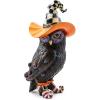 MACKENZIE-CHILDS Witchy Owl Figurine, Halloween Owl Decor, Indoor Witch Decor