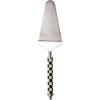 Mackenzie-Childs Supper Club Pie Server, Stainless-Steel Kitchen Pie Cutter, Serving Tool for Dessert, Black-and-White Courtly Check