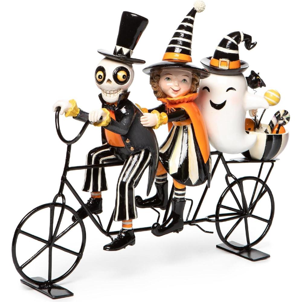 imageMACKENZIECHILDS Boo Family Figures Halloween Home Decor and Fall Decorations