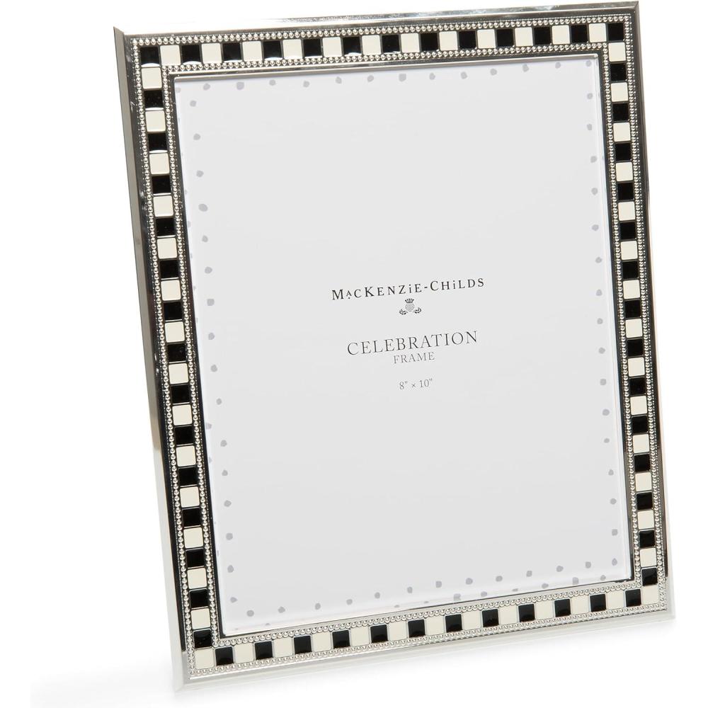 imageMACKENZIECHILDS Decorative Picture Frame Standing Picture Frame 8quot x 10quot BlackandWhite Celebrate
