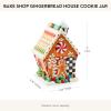 MACKENZIE-CHILDS Bake Shop Gingerbread House Cookie Jar, Christmas Cookie Jar, 24-Ounce Capacity