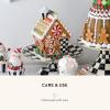 MACKENZIE-CHILDS Bake Shop Gingerbread House Cookie Jar, Christmas Cookie Jar, 24-Ounce Capacity