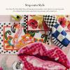 MACKENZIE-CHILDS Bath Rug, Bath Mat for Bathroom Use, Cotton Rug, Kiss My Feet
