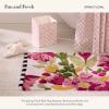 MACKENZIE-CHILDS Bath Rug, Cotton Bathroom Mat, Washable Bath-Mat Rug, Spring Floral
