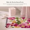 MACKENZIE-CHILDS Bath Rug, Cotton Bathroom Mat, Washable Bath-Mat Rug, Spring Floral