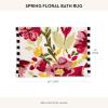 MACKENZIE-CHILDS Bath Rug, Cotton Bathroom Mat, Washable Bath-Mat Rug, Spring Floral