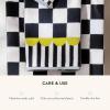 MACKENZIE-CHILDS Bath Towel, Cute Decorative Bathroom Towel, Blue-and-White Royal Check(Courtly Check)