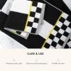 MACKENZIE-CHILDS Bath Towel, Cute Decorative Bathroom Towel, Blue-and-White Royal Check(Courtly Stripe)