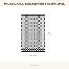 MACKENZIE-CHILDS Bath Towel, Cute Decorative Bathroom Towel, Blue-and-White Royal Check(Micro Check)