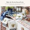 MACKENZIE-CHILDS Bath Towel, Cute Decorative Bathroom Towel, Blue-and-White Royal Check(Royal Check)