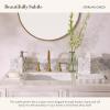 MACKENZIE-CHILDS Boutique Square Capiz Tissue-Box Cover, Decorative Tissue Holder, Gray-and-White Sterling Check(Sterling Check)