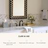 MACKENZIE-CHILDS Boutique Square Tissue-Box Cover, Tissue Holder for Home Decor, Black-and-White Courtly Check Lacquer