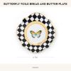 MACKENZIE-CHILDS Butterfly Toile Ceramic Bread and Butter Plate, 6 Inches