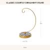 MACKENZIE-CHILDS Classic Courtly Ornament Stand, Christmas Ornament Display, 11 Inches