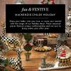 MACKENZIE-CHILDS Courtly Check Tin Sleigh, Christmas Tabletop Sled Decor