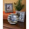 MACKENZIE-CHILDS Courtly Frames Gift Set, Cute Picture Frame Set, Round, Square, and Rectangular Photo Frames, Set of 3
