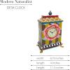MACKENZIE-CHILDS Desk Clock, Decorative Clock for Home or Office, Modern Naturalist