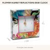 MACKENZIE-CHILDS Desk Clock, Decorative Clock for Kitchen and Living Room, Flower Market Reflections