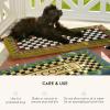 MACKENZIE-CHILDS Double-Door Entrance Mat, Decorative Outdoor Coir Doormat, Double Front-Door Mat and Welcome Mat, Black-and-White Courtly Check(Courtly Check)