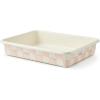 MACKENZIE-CHILDS Enamel Baking Pan for Oven, Rectangular Oven Pan, 9″ x 13″, Pink-and-White Rosy Check(Rosy Check)