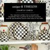 MACKENZIE-CHILDS Enamel Breakfast Bowl, Unique Soup Bowl or Cereal Bowl, Dinnerware, Blue-and-White Royal Check, Set of 1(Courtly Check)