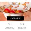 MACKENZIE-CHILDS Enamel Breakfast Bowl, Unique Soup Bowl or Cereal Bowl, Dinnerware, Butterfly Garden, Set of 1(Buttefly Garden)