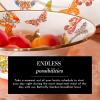 MACKENZIE-CHILDS Enamel Breakfast Bowl, Unique Soup Bowl or Cereal Bowl, Dinnerware, Butterfly Garden, Set of 1(Buttefly Garden)
