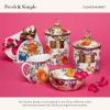 MACKENZIE-CHILDS Enamel Canister Set, Mini (14 oz.), Demi (24 oz.), and Small (38 oz.) Kitchen Containers, White Flower Market