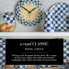 MACKENZIE-CHILDS Enamel Dipping Bowl, Small Serving Bowl for Entertaining, Blue-and-White Royal Check(Royal Check)