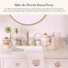 MACKENZIE-CHILDS Enamel Soap Dish, Decorative Soap Holder for Bathroom or Kitchen, Black-and-White Courtly Check(Rosy Check)