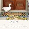 MACKENZIE-CHILDS Entrance Mat, Decorative Outdoor Front Door Mat, Coir Door Mat, Welcome Periwinkle