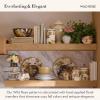 MACKENZIE-CHILDS Everyday Bowl, Serving Bowl for Entertaining, Small, Wild Rose White(White Wild Rose)