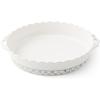 MACKENZIE-CHILDS Everyday Oval Casserole Baker, Cute Oven Baker, Small, Gray-and-White Sterling Check(Sterling Check)