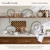 MACKENZIE-CHILDS Everyday Trio, Stoneware Condiment Server, Black-and-White Courtly Check