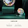 MACKENZIE-CHILDS Flower Market Silver Plated Compact Mirror