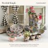 MACKENZIE-CHILDS Galvanized Flower Buckets, Decorative Metal Buckets, Spectator, Set of 3(Assorted)