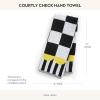 MACKENZIE-CHILDS Hand Towel, Cute Decorative Hand Towel for Bathroom and Kitchen, Blue-and-White Royal Check(Courtly Check)
