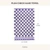 MACKENZIE-CHILDS Hand Towel, Cute Decorative Hand Towel for Bathroom and Kitchen, Blue-and-White Royal Check(Plum Check)
