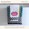 MACKENZIE-CHILDS Hand Towel, Cute Decorative Hand Towel for Bathroom and Kitchen, Blue-and-White Royal Check(Pucker Up Check)
