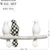 MACKENZIE-CHILDS Hanging Bird Wall Art, Bird Decor for Living Room, Bedroom, or Kitchen, Trio(Trio)