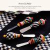 MACKENZIE-CHILDS Jubilee Canapé Knife Set, Stainless-Steel Charcuterie Knife Set, Set of 4