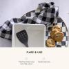 MACKENZIE-CHILDS Linen Dish Towel, Decorative Kitchen Towel, Tan Check(Black Check)