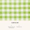 MACKENZIE-CHILDS Linen Dish Towel, Decorative Kitchen Towel, Tan Check(Green Check)