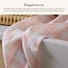 MACKENZIE-CHILDS Linen Dish Towel, Decorative Kitchen Towel, Tan Check(Pink Check)