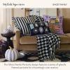 MACKENZIE-CHILDS Lumbar Throw Pillow, Decorative Cotton Pillow for Halloween, 14×20, Ghost Family Portraits(Ghost Family)