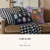MACKENZIE-CHILDS Lumbar Throw Pillow, Decorative Cotton Pillow for Halloween, 14×20, Ghost Family Portraits(Ghost Family)
